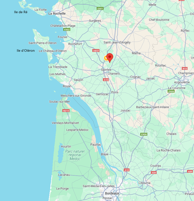 Localisation de Saint Vaize sur une carte